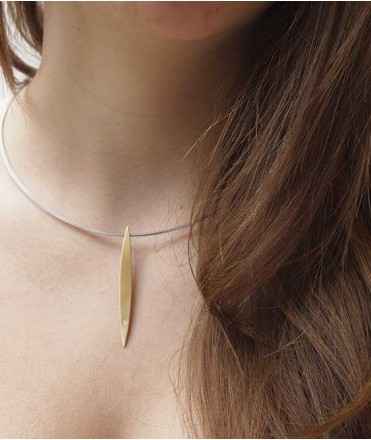 Wheat Pendant, Gold
