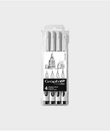 Rotulador Graph'it Fine Liner, 6 uds.