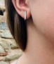 Pendientes Blat mediano, plata