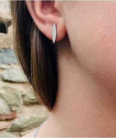 Pendientes Blat mediano, plata