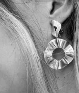 Sevilla earrings, silver
