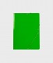 Folder with rubber bands. Size: 35x25 cm. Green color. Glossy finish