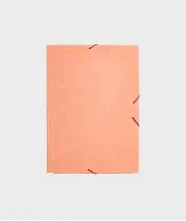 Folder with flaps. Size: 35x25 cm. Leather colour. Matte finish