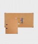 Schwartz lever filing cabinet, 2 rings. Spinel 7 cm. Size: 32x27x7 cm. Kraft color