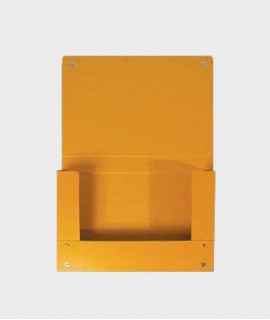 Project folder, made of recycled cardboard. Sheet size, spine 10 cm.