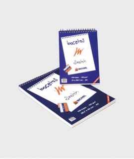 Sketch pad 60 sheets, 14.8x21 cm.
