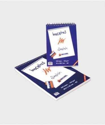 Sketch pad 60 sheets, 14.8x21 cm.