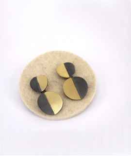 Duo earrings, doubles