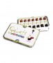 Caja de lata con Galets de chocolate