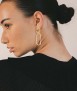 Minimal Folk Double Earrings, Gold