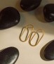 Pendientes Minimal Folk Oval, oro