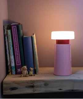 Victoria table lamp, rose