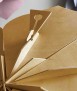 Decorative card Flower, cinnamon