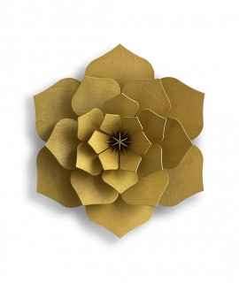 Flower decorative card, yellow