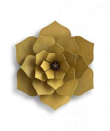 Flower decorative card, yellow