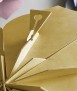 Flower decorative card, yellow
