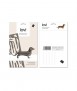 Decorative card Sausage Dog, grey
