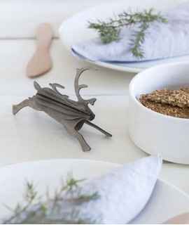 Ren decorative card, grey