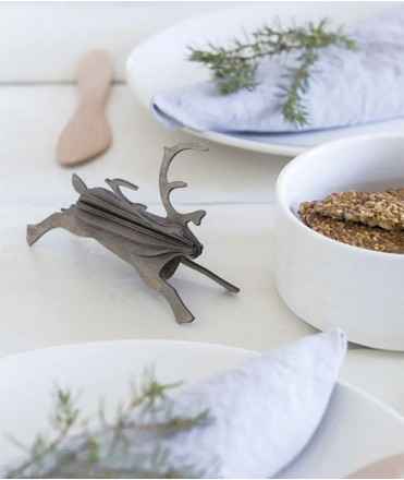 Ren decorative card, grey