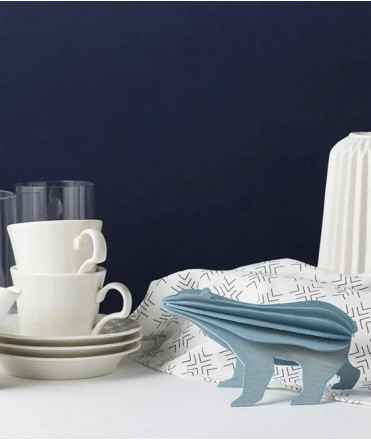 Targeta decorativa Os Polar, blau 