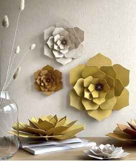 Decorative card Flower, cinnamon