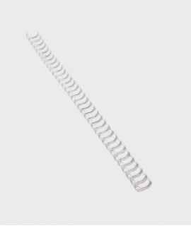 Wire-O Pas binding barrels, white. Size: 9.5 mm.