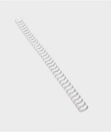Wire-O Pas binding barrels, white. Size: 9.5 mm.