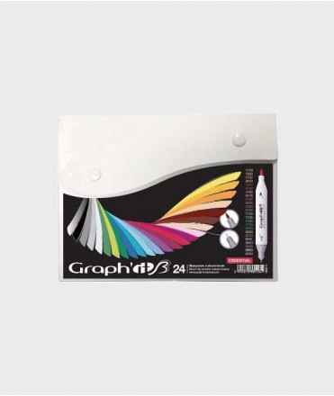 Graph'it Essential markers, 24 pcs.
