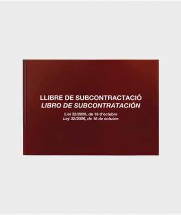 Llibre de subcontractació