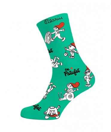 Calcetines En Patufet by Pilarín Bayés, verde
