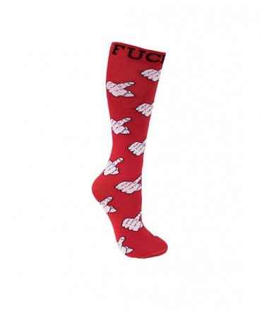 Calcetines Fuck You, rojo