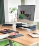 Leitz Ergo Adjustable Monitor Stand, Gray