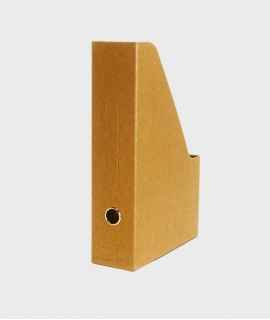 Schwartz cardboard magazine rack, 30 cm. Kraft color