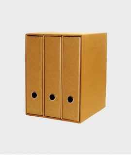 M model of 3 cardboard filing cabinets Schwartz