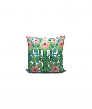 Cushion cover Palau de la M usica, green