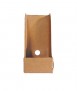Cardboard magazine rack Schwartz, 35 cm. Kraft color