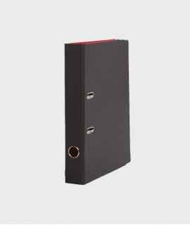 Schwartz lever filing cabinet, 2 rings. Spinel 5 cm. Size: 21x30x5 cm. Black