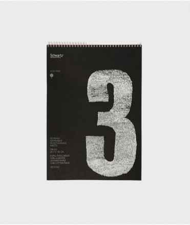 Bloc de dibujo Schwartz, A3. Color negro