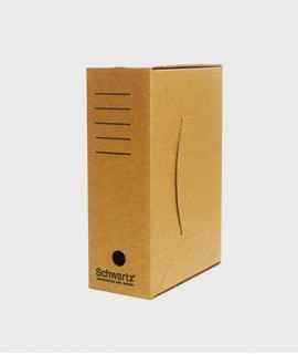 Definitive cardboard file box Schwartz A3. Color Kraft