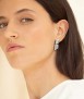 Silver Palette Earrings, Double