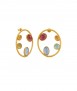 Golden earrings Alegria, large