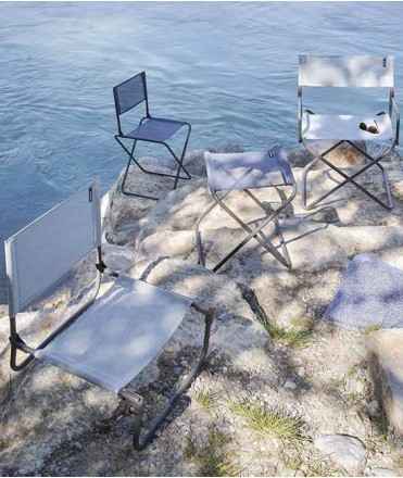 Cadira plegable CNO, Blau oceà