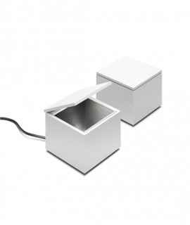 Cuboluce table lamp, white