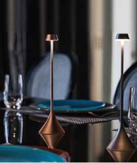 Steli Shade Table Lamp, Bronze