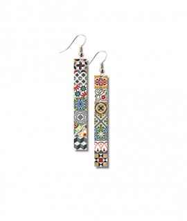 Hydraulic Tile Earrings