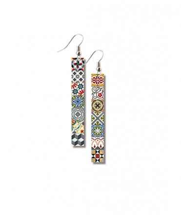 Hydraulic Tile Earrings