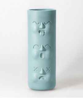 Tricky Tracy Vase, Large. Turquoise