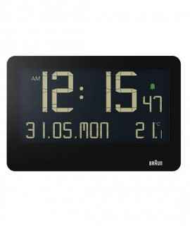 Rellotge digital de paret Braun BC14B, Negre