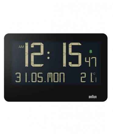Reloj digital de pared Braun BC14B, Negro