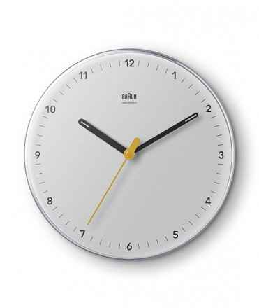 Rellotge de paret Braun BC26, Blanc